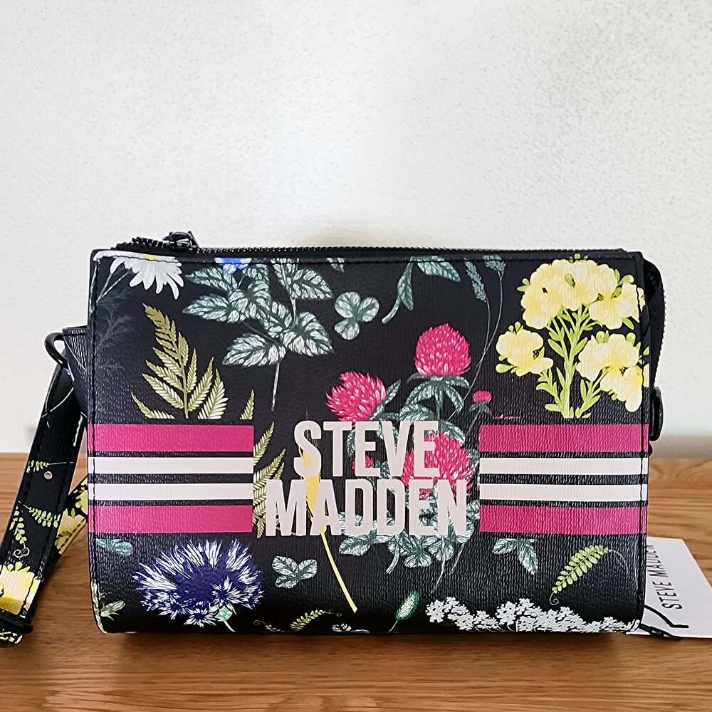 Steve Madden Floral Print Convertible Crossbody Bag